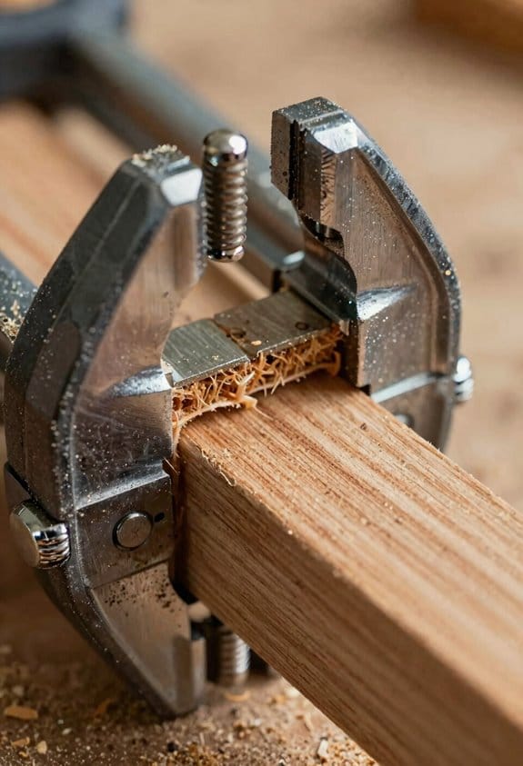 organized clamps save time