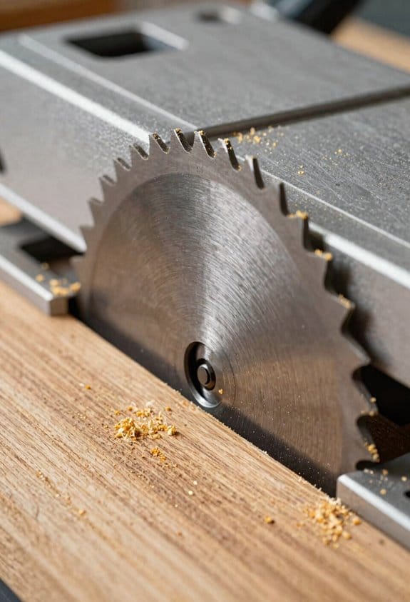 precision setup ensures square cuts