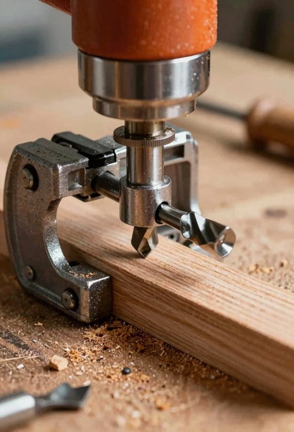 proper clamping prevents kickback