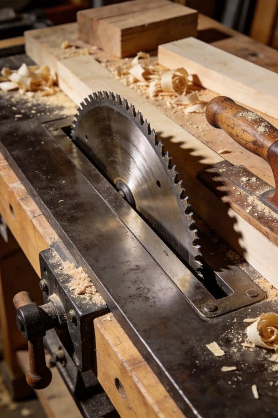 reduced width high efficiency sawblades